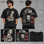 Fight Club Tshirt Acid Wash Black