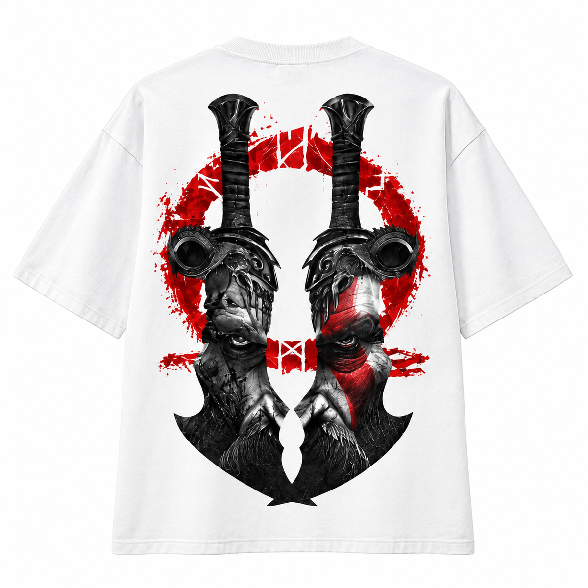 GOD OF WAR Drop shoulder Tshirt