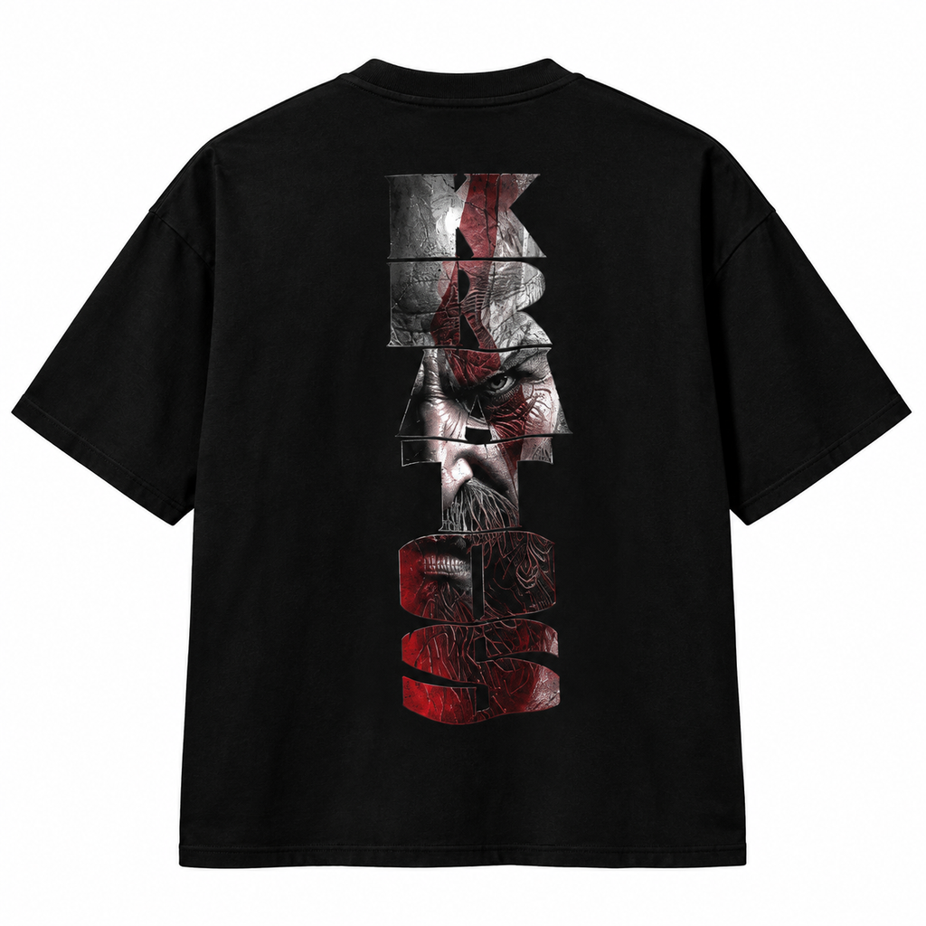 GOD OF WAR Drop shoulder Tshirt