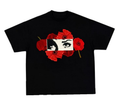 Girl Red Rose Lose fit Tshirt
