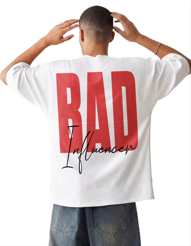 Bad Influencer back Print Tshirt