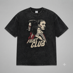Fight Club Tshirt Acid Wash Black