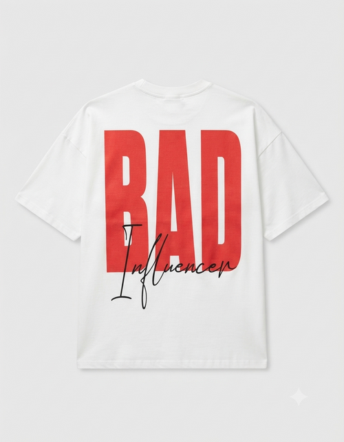 Bad Influencer back Print Tshirt